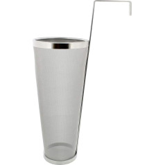 JOKBEN Stainless Steel Hop Spider Beer Barrel Dry Funnel Filter Strainer Strainer 300 Micron Mesh for Home Beer Brewing Kettle Barrel Equipment 5.3 x 16 Inch