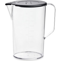 bamix Accessories Jug, Measuring Jug, 1 Litre, Heat Resistant, Plastic, BPA-Free, Includes Lid, Handle, Dimensions, Transparent, Dishwasher Safe