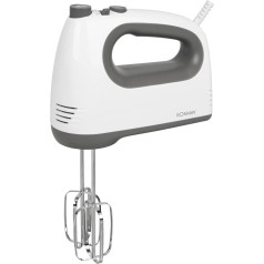 Bomann® Mixer | Powerful 400 Watt Motor | Hand Mixer | Turbo Level & 5 Speed Levels | Hand Mixer | Dishwasher Safe Stainless Steel Beater and Dough Hook | HM 6054 CB