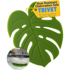 Taylors Eye Witness Silicone Trivet, Heat Resistant to 500F, Non-Slip, Stain and Odor Resistant, Dishwasher Safe, Versatile Hot Pad & Coaster, Green
