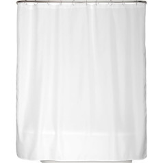 arteneur® - Shower Curtain White - Anti-Mould Shower Curtains 150 x 200 cm - Recycled with Oeko-Tex Standard 100 - Weighted Hem, Opaque, Waterproof, Washable, 10 Rings & E-Book