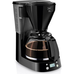 Melitta 1010-01 wh Easy Coffee Filter Machine - Gas Tank - Automatic Shut - Drip Stop - Swing Filter Black