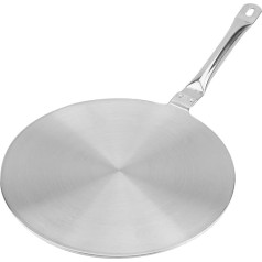 Atyhao Induction Converter Heat Diffuser Simmer Ring Plate Stainless Steel Heat Diffuser Induction Plate with Stainless Steel Handle (20 cm)