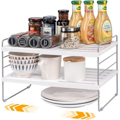 Kitchen Cabinet Organiser (White-1)
