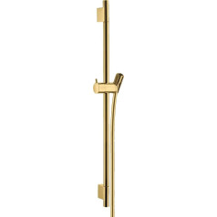 hansgrohe Unica' S Puro Shower Rail 0.65 m with Shower Hose 1.60 m Polished Gold Look