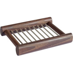 Redecker Soap Tray ThermoWood/Stainless Steel