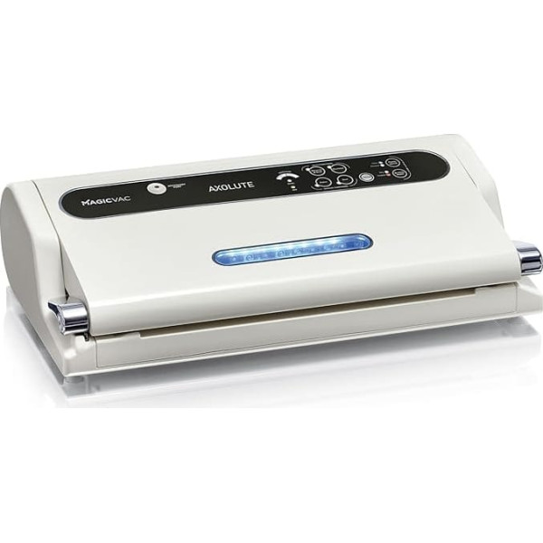 Magic Vac, Axolute Professional Multifunctional Food Vacuum Machine for Vacuum Packaging and Cooking, with High Performance Motor and Food Vacuum Kit, Patented, Made in Italy, White