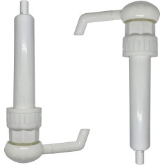 IBEX MART 2 x 38mm White Pump Dispenser for 5 Litre Container 15ml