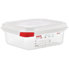Araven 03350 PP Food Container GN with Lid, 1.1 L, 65 mm (Pack of 4)