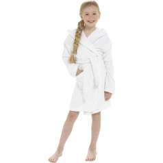 Style It Up Kids Boys Girls 100% Cotton Terry Towelling Bathrobe with Hood