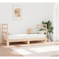 ‎Tanzem TANZEM Tagesbett Ausziehbar 2X(90x190) cm Massivholz Kiefer, Schlafsofa, Daybed, Bettsofa, Sofa Bed, Sofabett, Schlafcouch, Jugendbett, Bettgestell, Bettcouch - 3124762