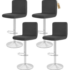 Showgeous Set of 4 Bar Chair Covers, Bar Stool Covers, Stretch Removable Dining Room Chair Covers for Pub Counter, Dining Chair, Bar Stool, Counter Slipcovers, Dining Room Chair Protective Cover (Dark