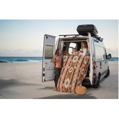 Peel Forest Blanket for Couch, Bed, Throw, Aztec Navajo Blanket, Picnic, Boho, Camping Boho Blanket, Red (60 x 80 Inches)