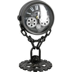 Casablanca – Clock – Double Sided – Chain – Silver/Black – Height 33 cm