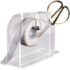 Bandhalter, Bandaufbewahrung | Transparentes Band-Aufbewahrungsregal,Aufkleberrollenspender, Aufkleberhalter, Bandspulenhalter für Bastelraum, Konditorei, Blumenladen