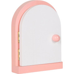 Zeiwohndc Whimsical Door Shape Light Switch Mudguards Wooden Socket Cover Plate Child Proof Decorative Ornament