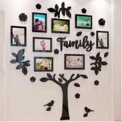3D Wall Sticker Tree DIY Family Wall Sticker Photo Frame Tree Wall Sticker Wall Decoration Children's Room Bedroom Sofa Background Art Sticker