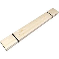 Extra Strong Wooden Strips for Crafts, Wooden Square Bars, Pack of 10, Wooden Strips Wall Strip Wood - Untreated Wood, DIY Projects, Woodwork (W x H x L 22 mm x 22 mm x 1990 mm)