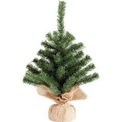 Mini Table Centerpeice Christmas Tree With Hessian Base - 45CM