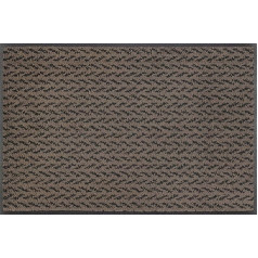 wash+dry Duo Mocha Doormat 50 x 75 cm Washable for Indoor and Outdoor Use