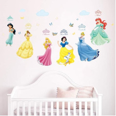 Runtoo Wall Sticker Princesses Girl's Room Wall Sticker Nursery Baby Room
