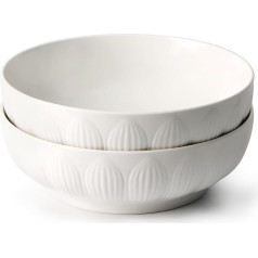 NUTRIUPS 2L Serving Bowls, Large Salad Bowl, 23 cm Ceramic Bowl for Soup, Fruit, Decorative Bowl