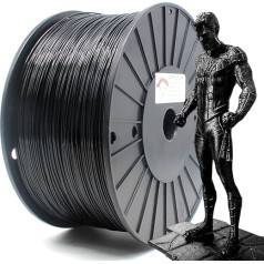 RepRapper PLA Plus Filament 1.75 mm, PLA Pro 3D Printer Filament, 6.6 LBS (3 kg) PLA+ Spool, Dimensional Accuracy +/- 0.03 mm for FDM Printers, Black