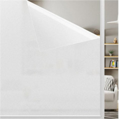 LEMON CLOUD Window Film Opaque Privacy Film Self-Adhesive Frosted Glass Film Static Window Film Anti-UV Window Film for Office Home Bathroom Matt White 75 x 200 cm