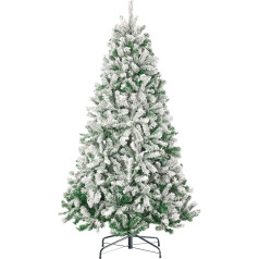 Artificial Christmas Trees, Christmas Tree, PVC Christmas Tree with Metal Stand, Pine Snow Tree with 1180 Tips, Christmas Decoration, Family, 235 cm
