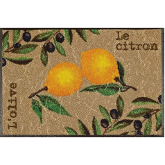 wash+dry 051879 Door Mat 50 x 75 cm Le Citron Motif