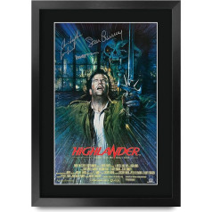 HWC Trading FR A3 Highlander Christopher Lambert Gifts Printed Autographed Autographed Poster Photo Picture For Movie Memorabilia - A3 Framed
