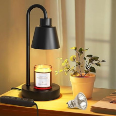 Fovendi Candle Warmer Candle Warmer Lamp, Fragrance Lamp with Timer and Dimmer, Electric Candle Warmer Lamp, Vintage Candle Warmer for Scented Candles in Glass, Home, Bedroom, Decoration