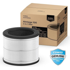 Coway Airmega 100 Air Purifier Replacement Filter Kit, True HEPA and Deodorising Filter