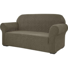 SU SUBRTEX 1 Piece Stretch Sofa Cover Spandex Jacquard Fabric Slipcovers for Couch, Sofa Armchair, Non-Slip Furniture Protector (Loveseat, Olive Grab)