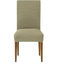 Eysa Cora Bi-Elastic Chair Cover with Backrest, Pack 2, Colour 11-Linen Polyester, Cotton, 32 x 21 x 5 cm, 2 Units