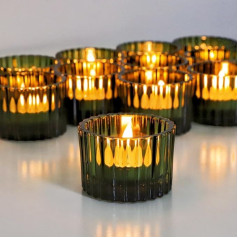 Vohocandle Set of 24 Green Tea Light Holders