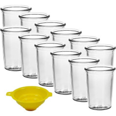 Dessert Glass Set of 12 150 ml with Funnel
