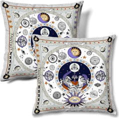 HMS Happy Memories Velvet Cushion Covers Square Decorative 18x18 Inch Set of 2 for Couch Sofa Bed Living Room Bedroom (Color 13)