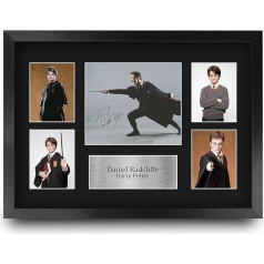 HWC Trading FR A3 Daniel Radcliffe Harry Potter Gifts Printed, Signed Autograph Picture Display for Movie Memorabilia Fans - A3 Framed
