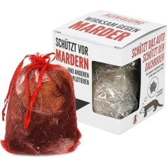 com-four® 2 x Marten Deterrent, Animal-Friendly Marten Repellent, Harmless Repellent from Dog Hair, Pet Repellent & Wild Animal Repellent, Marten Protection