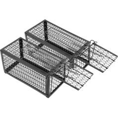 RuckZuck Cage - Live Trap for Rats and Mice (Pack of 2): Reusable and Sustainable Solution for Living Rodent Control - Easy to Use for Indoor and Outdoor Use