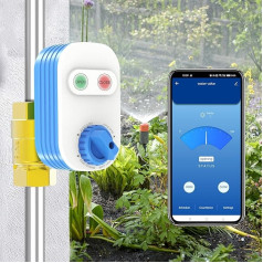 FRANKEVER Smart Water Valve 3/4 Inch WiFi Remote Control Tap Timer for Hose, Sprinkler Water Timer, Car Watering for Plants (Update)