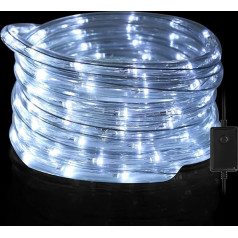 Ansobea Outdoor Light Tube 40 Metres 960 LEDs Light Tube Outdoor Indoor 8 Modes Light Tube for Christmas Party Waterproof Outdoor Fairy Lights White