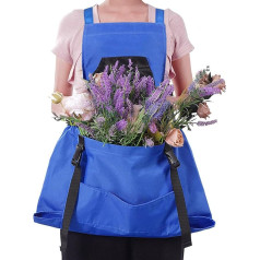 SUKOUSRAM Garden Apron with Pockets Adjustable Canvas Garden Apron Garden Apron for Men and Women
