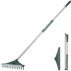 ORIENTOOLS Artificial Grass Rake 2-in-1