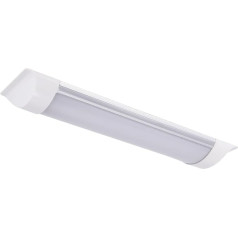 Licht-Erlebnisse LED Ceiling Light White Aluminium IP42 30 cm Oblong Neutral White 4000 K 930 lm Ceiling Light Kitchen Bathroom Hall Lighting