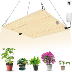 VIXKPIRR LED Grow Lamp 85 W Full Spectrum Dimmable Plant Lamp LED Full Spectrum with UV IR Plant Light, 85 Watt LED Grow Light Grow Lamp for Indoor Plants, Seedling, Vegetables, Flowers, Grow Tent