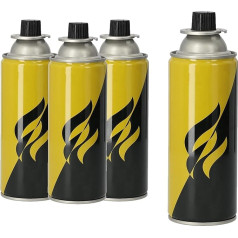 KOTARBAU® Set of 4 Butane Gas Cartridges, 227 g, Practical Supply of Gas Appliances with Fuel