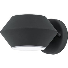 Eglo Anthracite/White Outdoor LED Wall Light 'NOCELLA', Cast Aluminium 5 W