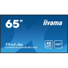65 collu monitors lh6541uhs-b1ag va,4k,24/7,lan,usb,hdmi,500cd/m2,haze(25%),2x10w,vertikāls/horizontāls